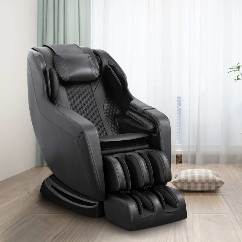 Inbox Zero Faux Leather SL Track Heated Massage Chair BestFurnitureSet